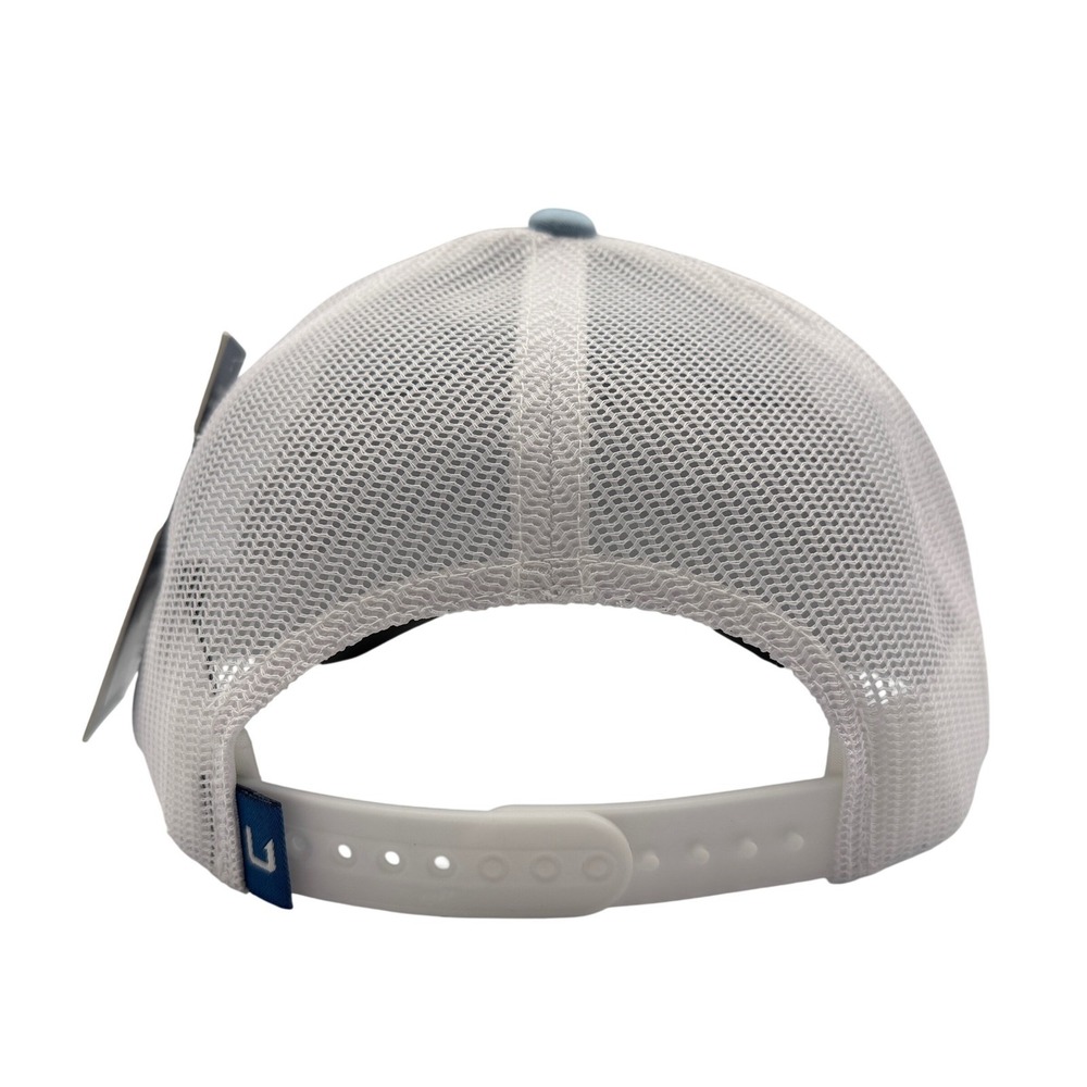 Huk Trophy Flag Trucker Hat Mens OSFA Blue New Fishing SnapBack H3000470-452-1 - Picture 7 of 11